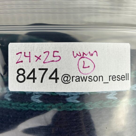 TownCraft Chunky Golf Sweater Women Large Nordic Knit Blue Green Pattern Grandma - Picture 6 of 6